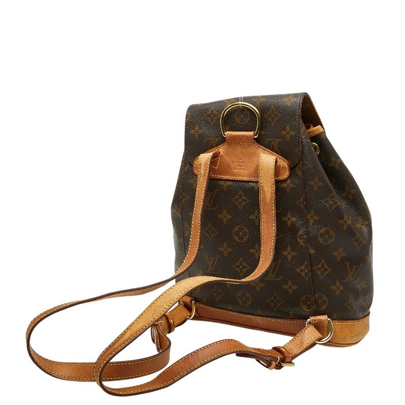Louis Vuitton Monogram Montsouris MM Backpack Brown Leather — view 2