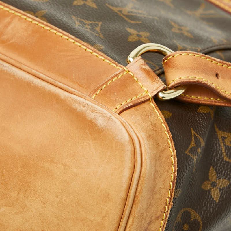 Louis Vuitton Monogram Montsouris MM Backpack Brown Leather — view 6