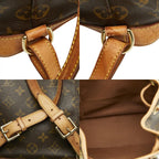 Louis Vuitton Monogram Montsouris MM Backpack Brown Leather — view 9