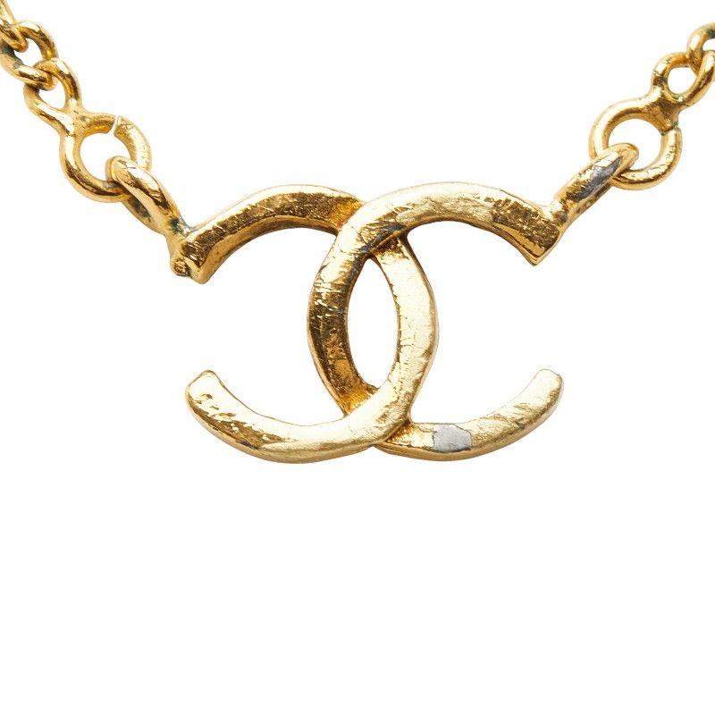 Chanel CC Logo Vintage Gold Plated — view 3