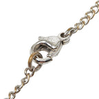 Chanel CC Logo Silver Purple Metal — view 5