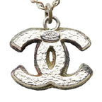 Chanel CC Logo Silver Purple Metal — view 3