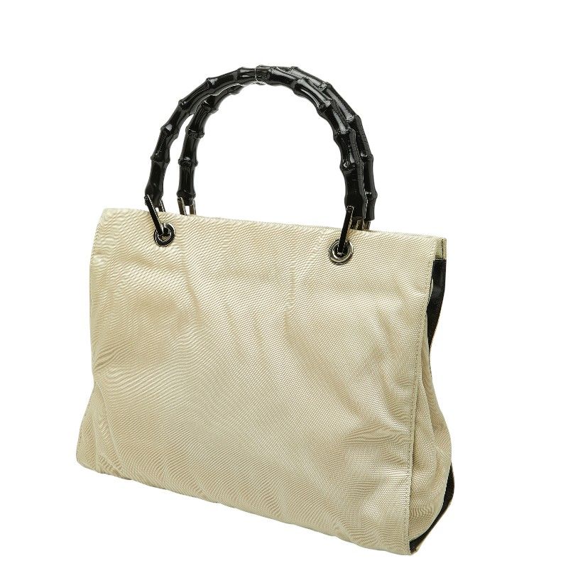 Gucci Bamboo 2-Way Shoulder Bag 002 Beige Canvas — view 2