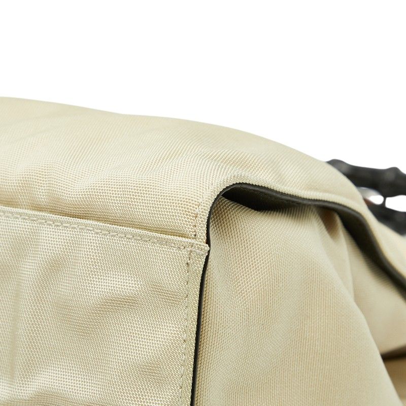 Gucci Bamboo 2-Way Shoulder Bag 002 Beige Canvas — view 4