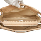 Fendi Selleria Peekaboo 2-Way Shoulder Bag Beige Leather — view 9