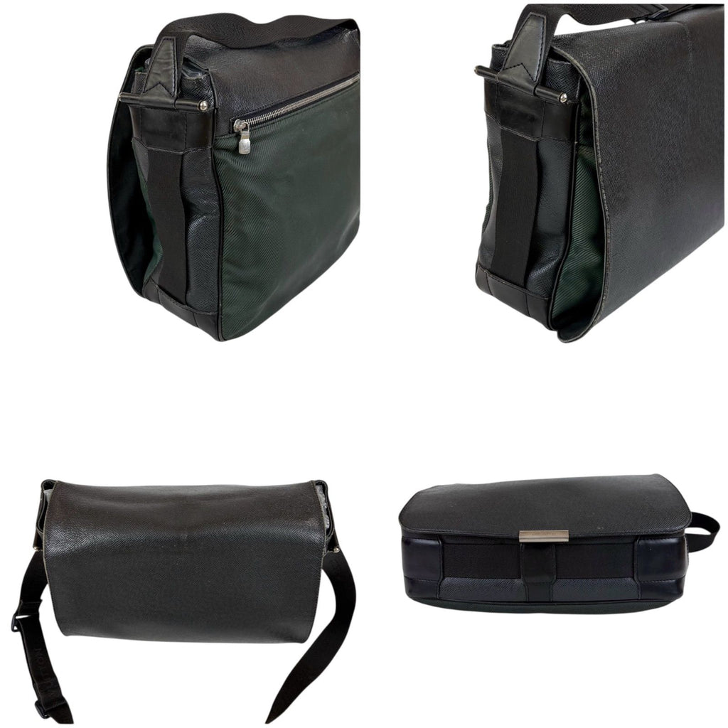 Louis Vuitton Taiga Line Victor Cross Black Khaki Green — view 6