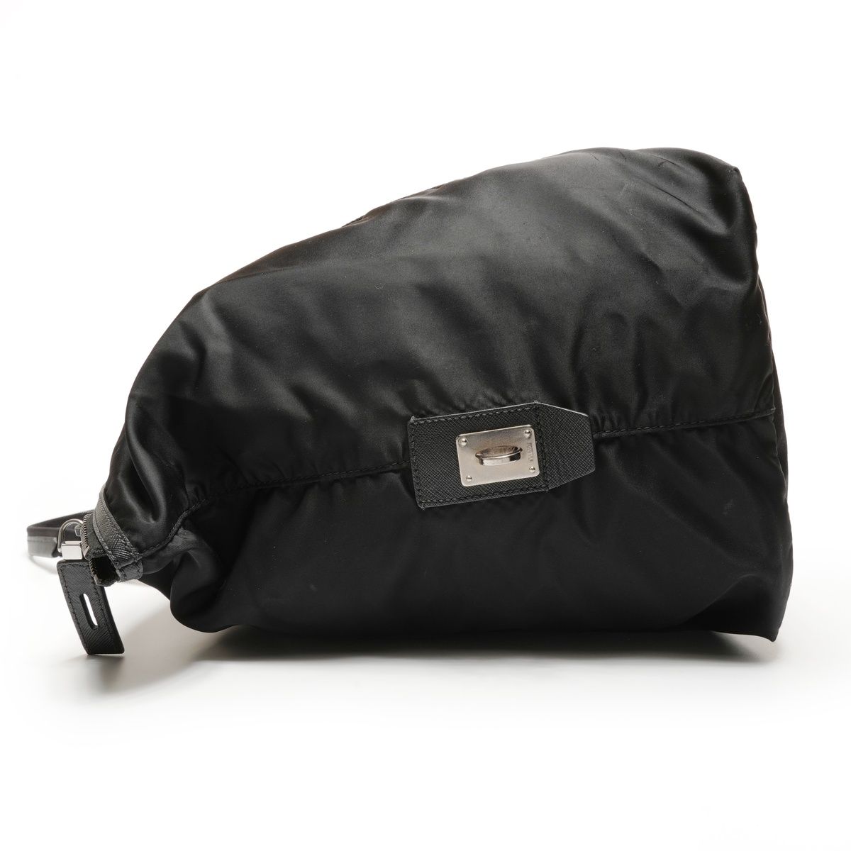 Prada Boston Bag Nylon Triangle Logo — view 4