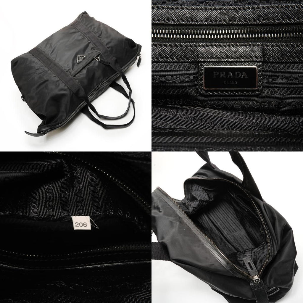 Prada Boston Bag Nylon Triangle Logo — view 9