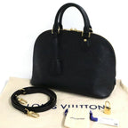 Louis Vuitton Monogram Empreinte Alma PM Noir Black 2-Way — view 4
