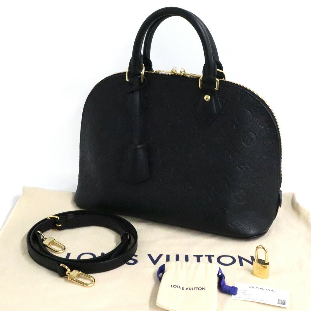 Louis Vuitton Monogram Empreinte Alma PM Noir Black 2-Way — view 4