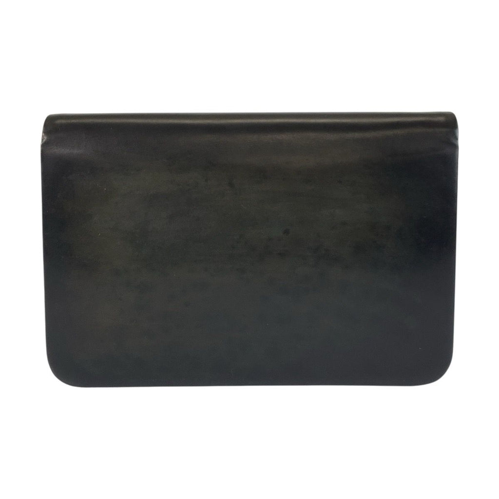 Dior Vintage Black Gold Leather Chain Shoulder Bag — view 2