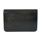 Dior Vintage Black Gold Leather Chain Shoulder Bag — view 2