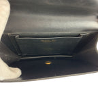 Dior Vintage Black Gold Leather Chain Shoulder Bag — view 8