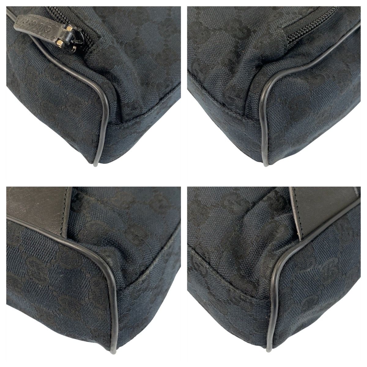 Gucci Black Silver GG Canvas Leather 019 Backpack — view 4