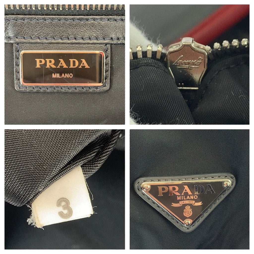 Prada Tessuto 2-Way Black Nylon Leather Backpack — view 4