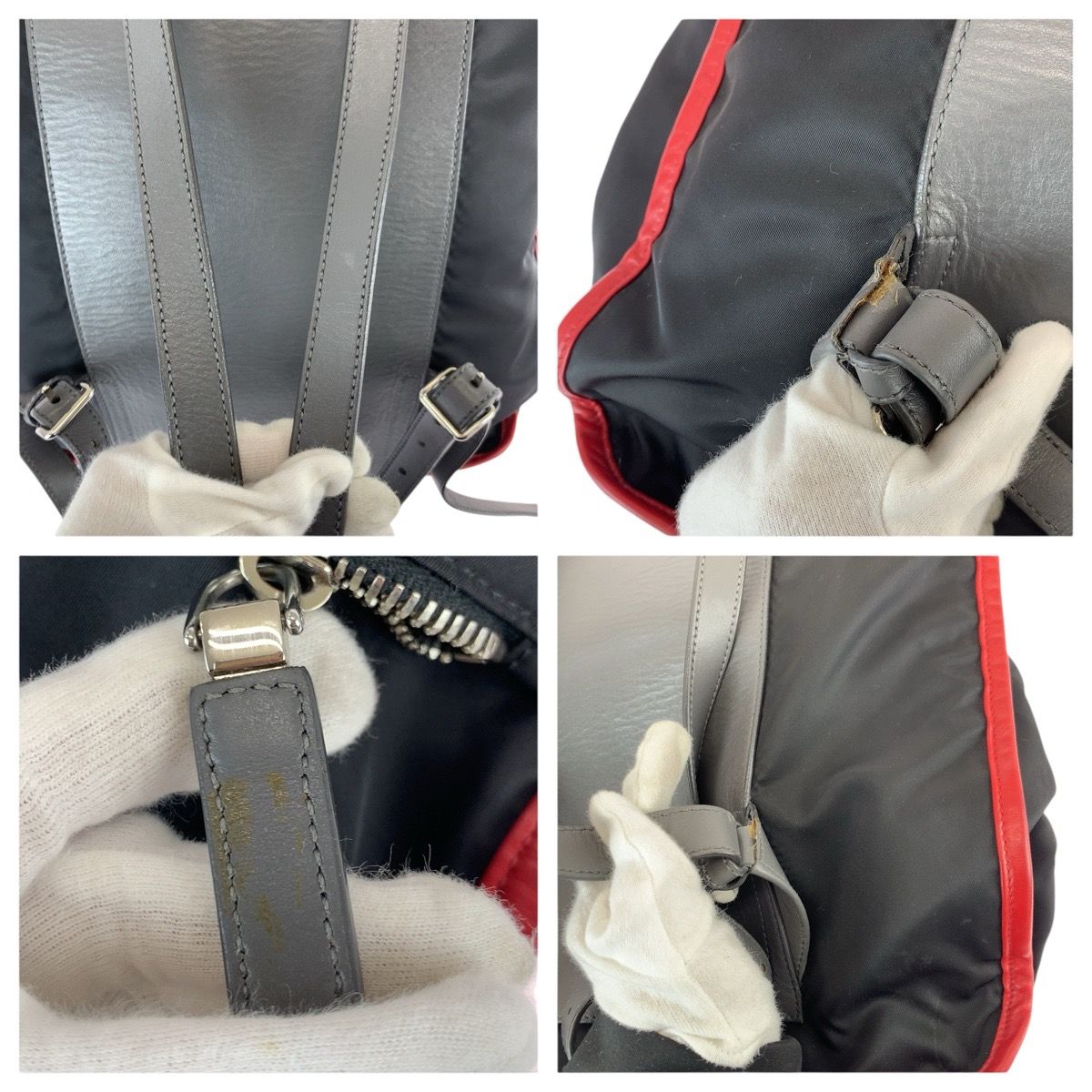 Prada Tessuto 2-Way Black Nylon Leather Backpack — view 5