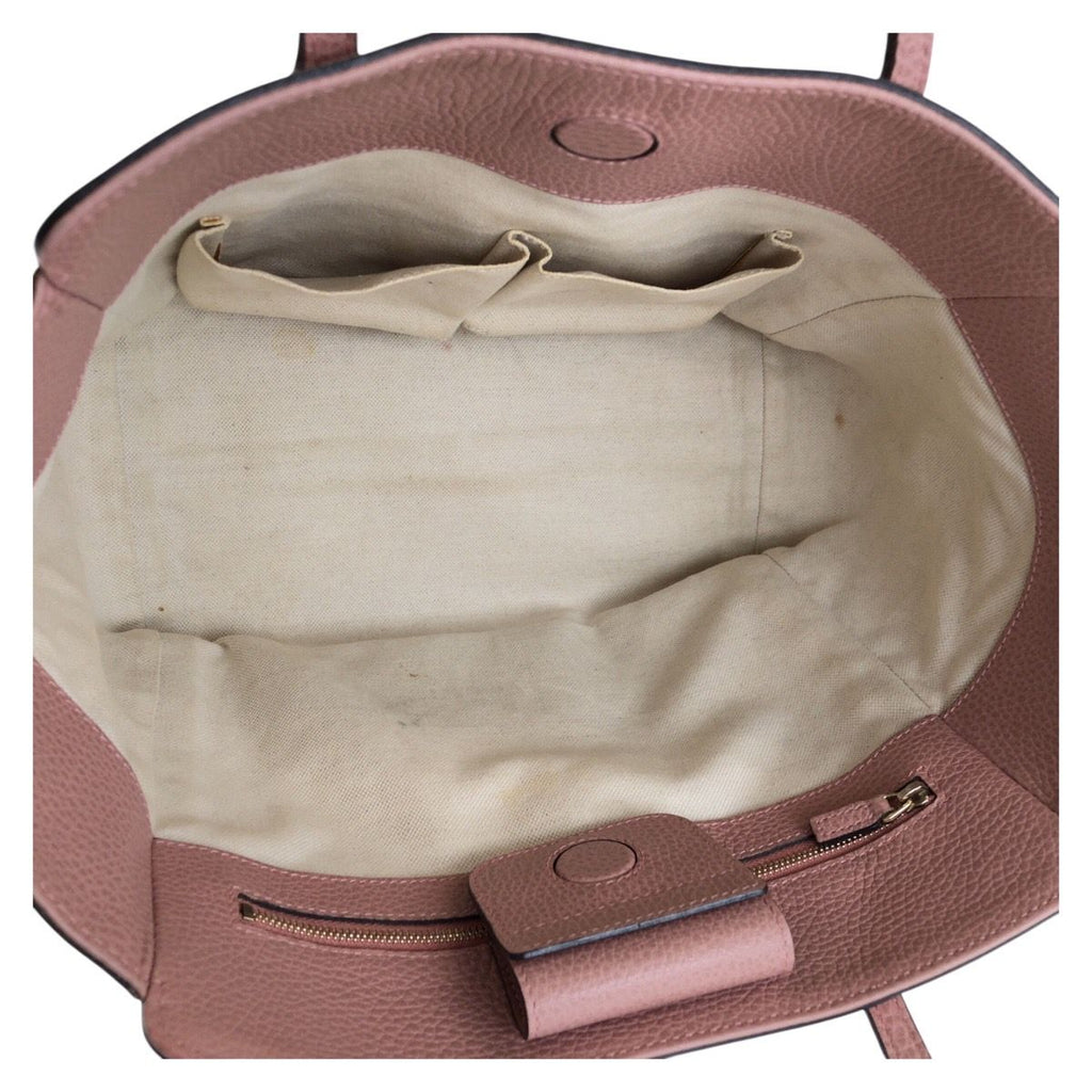 Gucci Swing Pink Leather Tote Shoulder Bag — view 8