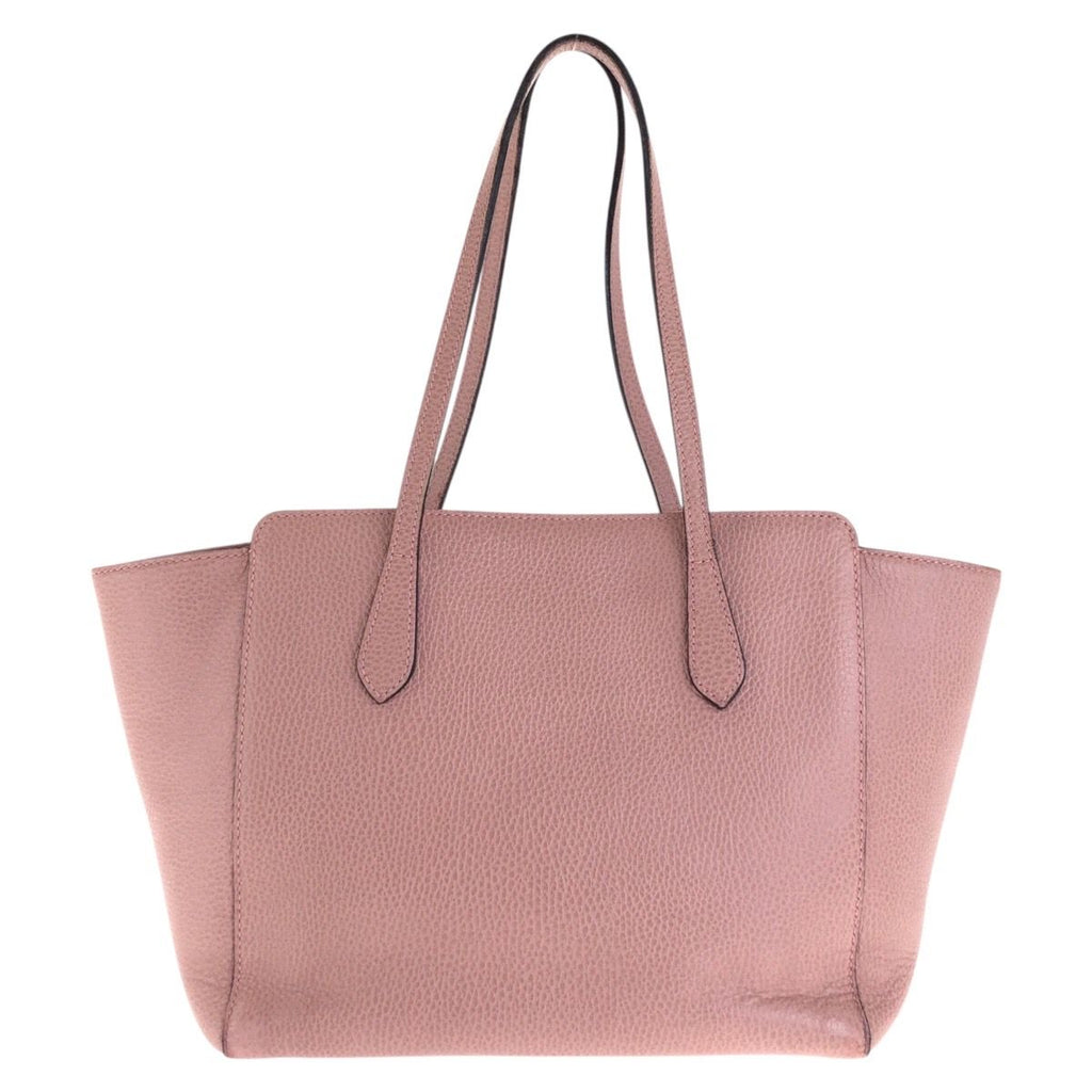 Gucci Swing Pink Leather Tote Shoulder Bag — view 2