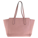 Gucci Swing Pink Leather Tote Shoulder Bag — view 2