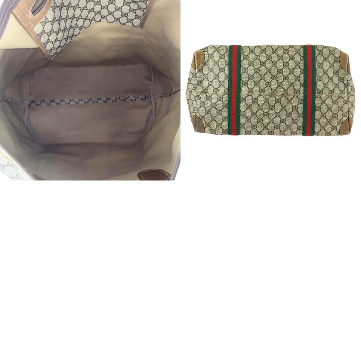 Gucci Vintage Sherry Line Beige Brown GG Supreme Canvas — view 9