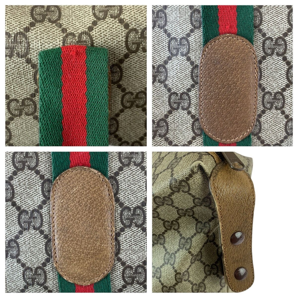 Gucci Vintage Sherry Line Beige Brown GG Supreme Canvas — view 5