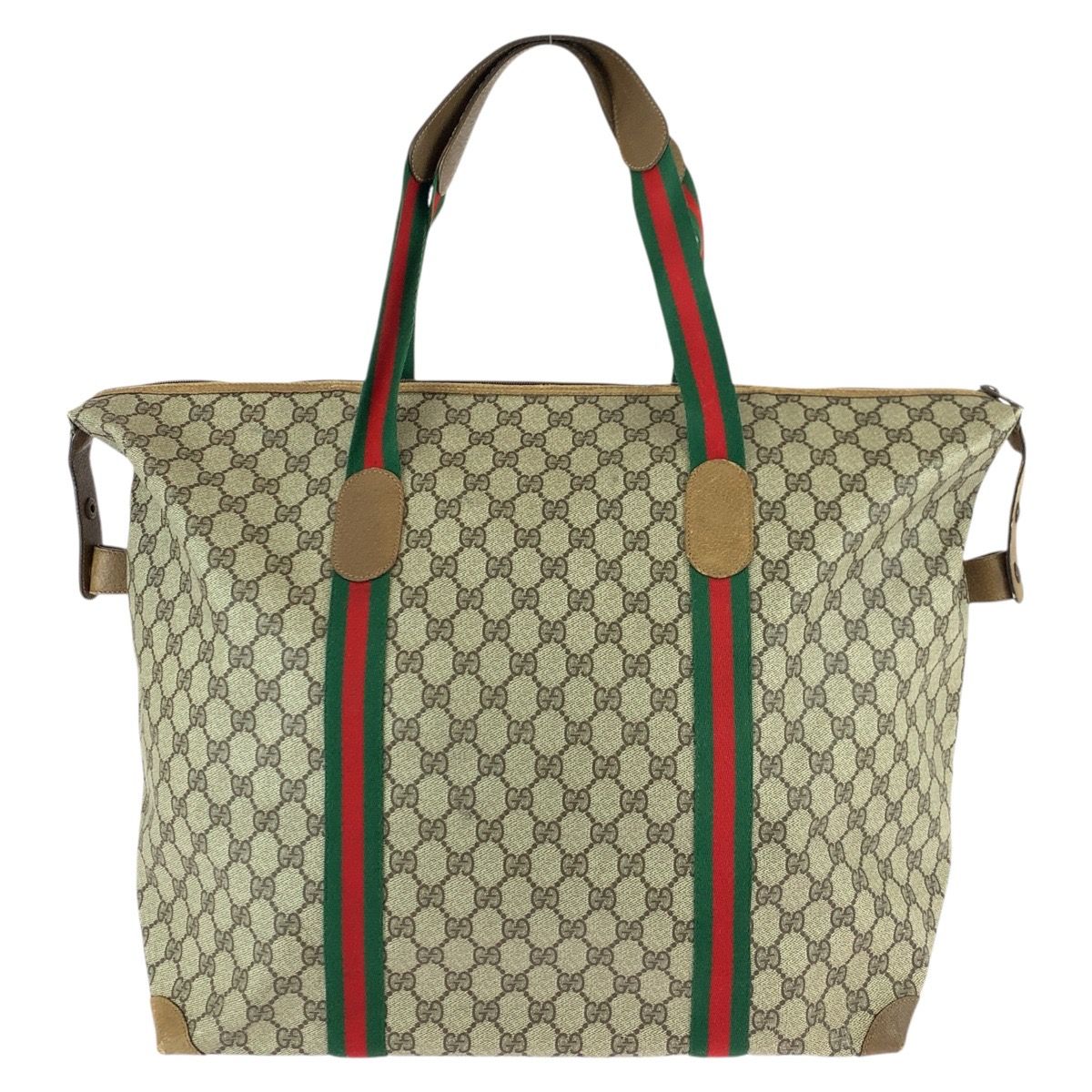 Gucci Vintage Sherry Line Beige Brown GG Supreme Canvas — view 2