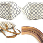 Louis Vuitton Shoulder Bag Salina PM Damier Azur Canvas White — view 8