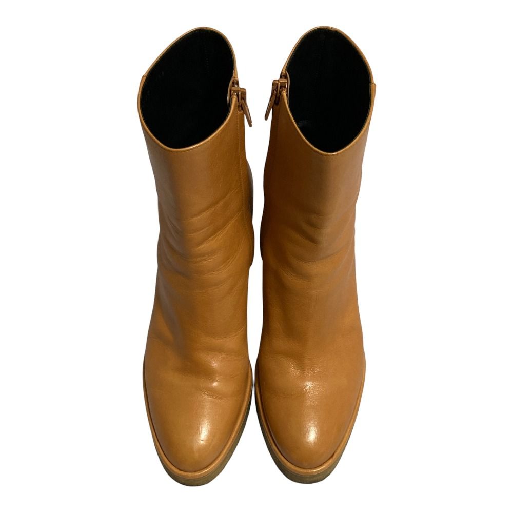 Celine Wedge Cles Side Zip Short Boots 38 — view 2