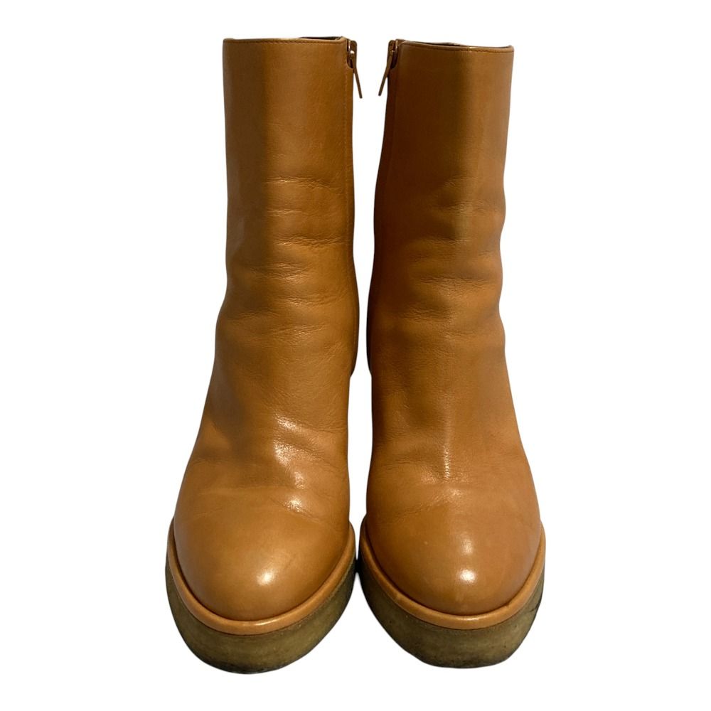 Celine Wedge Cles Side Zip Short Boots 38 — view 3