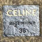 Celine Wedge Cles Side Zip Short Boots 38 — view 7