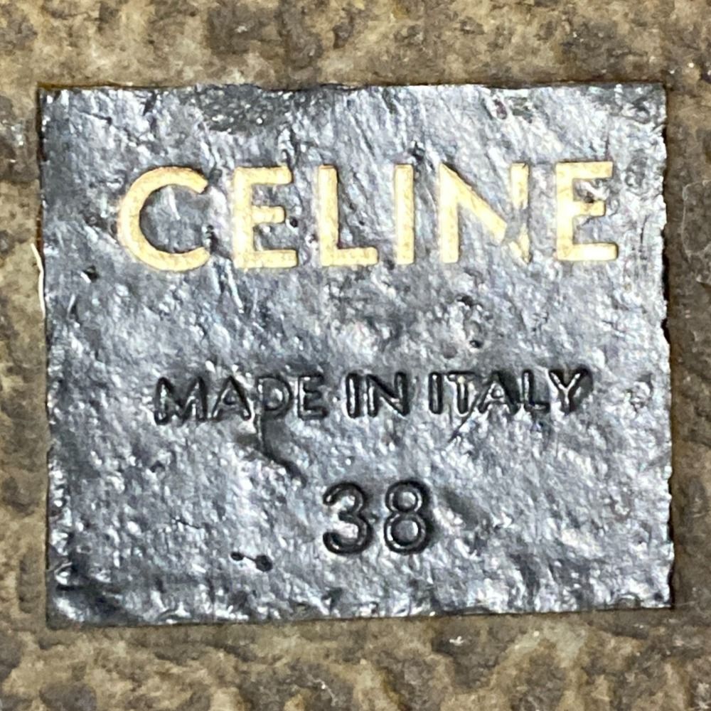 Celine Wedge Cles Side Zip Short Boots 38 — view 7