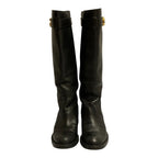 Gucci GG Marmont Calf Leather Long Boots Jogger 36.5 — view 3