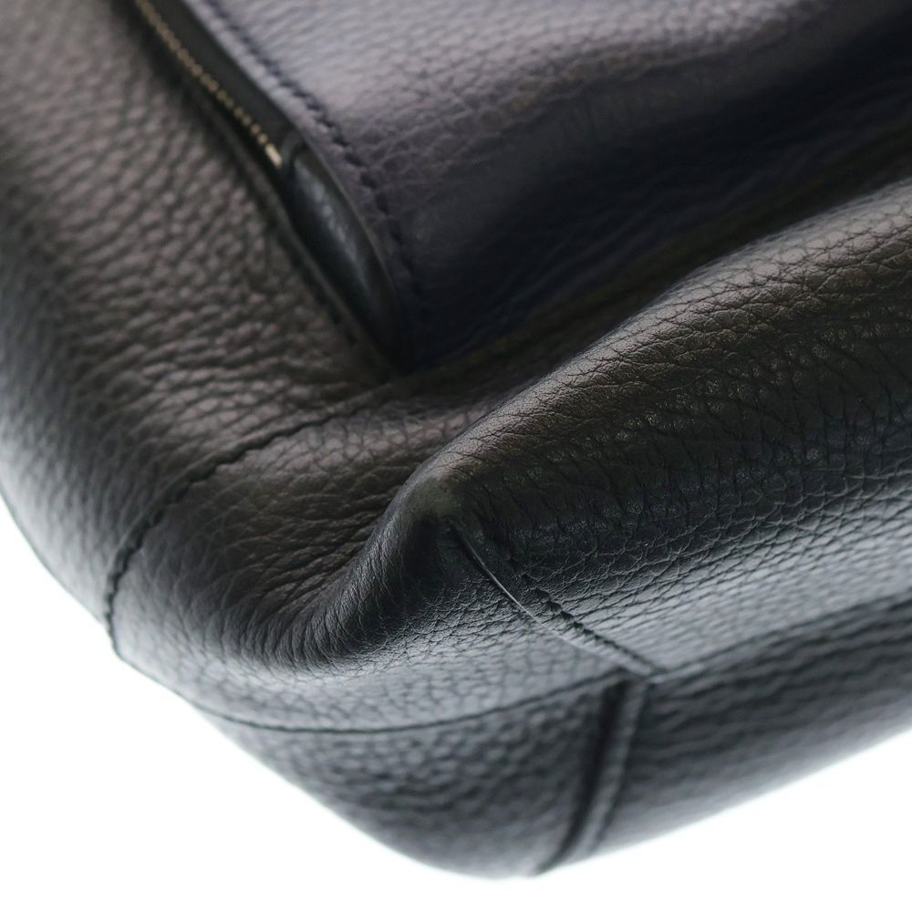 Gucci Cosmopolis Tote Black Blue Leather Silver — view 5