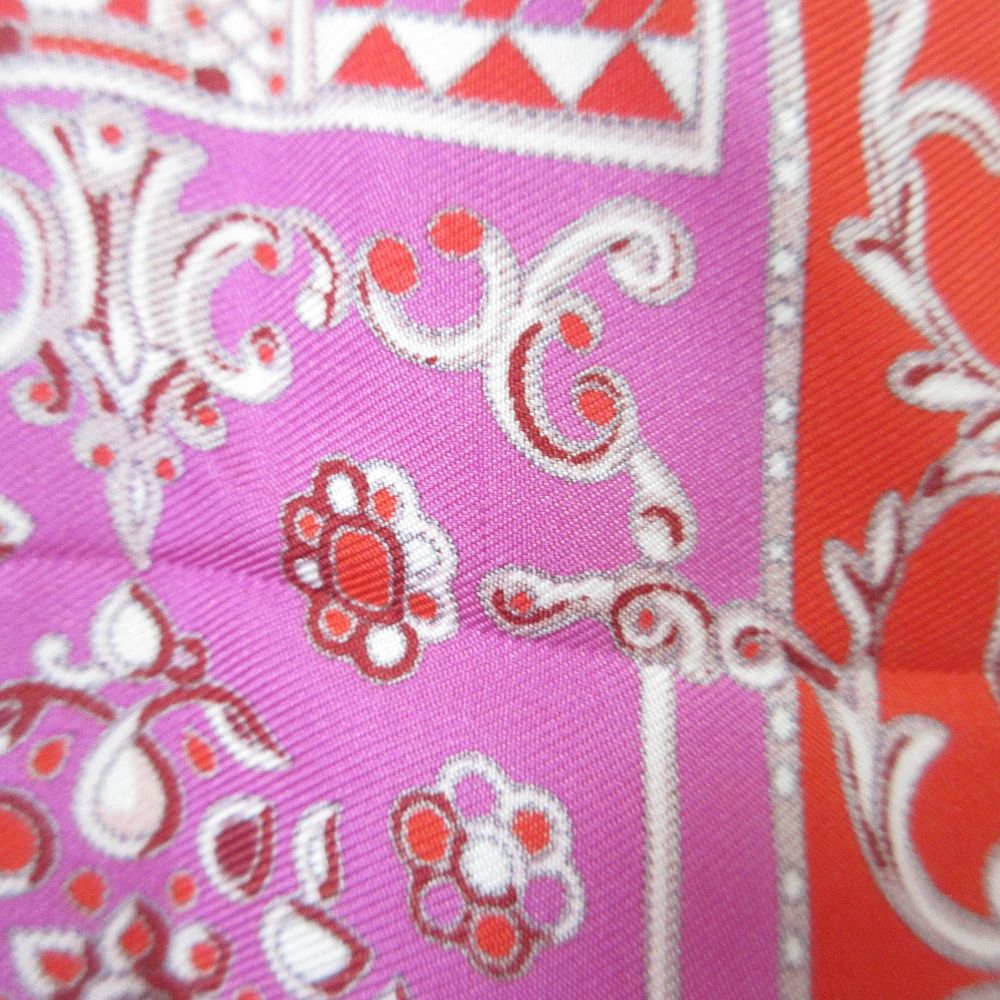 Hermes Coupe de Gala Carre 45 Silk Scarf Red — view 8