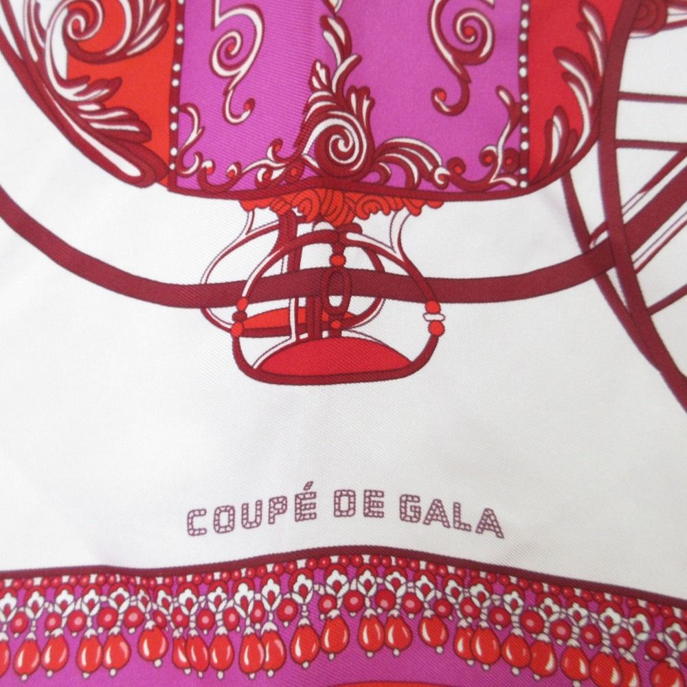 Hermes Coupe de Gala Carre 45 Silk Scarf Red — view 6