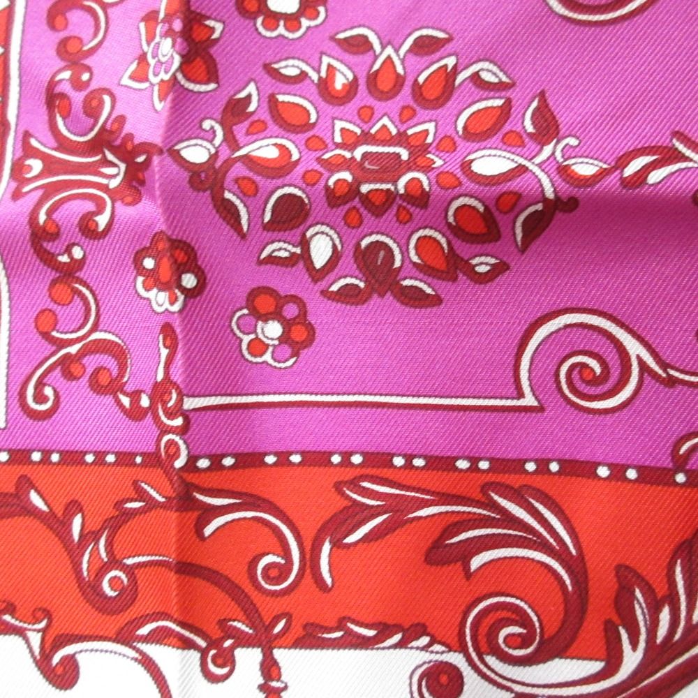 Hermes Coupe de Gala Carre 45 Silk Scarf Red — view 9