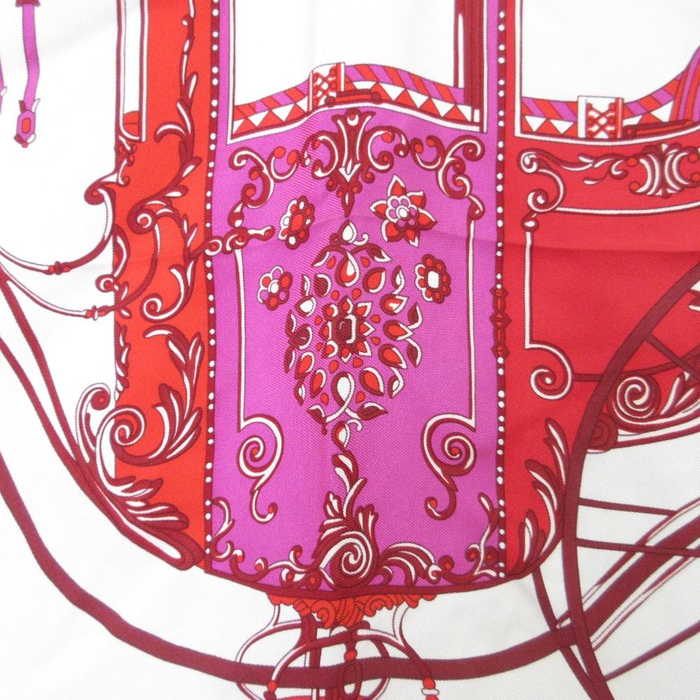 Hermes Coupe de Gala Carre 45 Silk Scarf Red — view 7