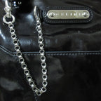 Celine Enamel Chain Tote Black — view 5