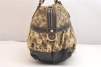 Gucci Vintage GG Crystal Tote Handbag P-v-leather Brown Junk — view 4