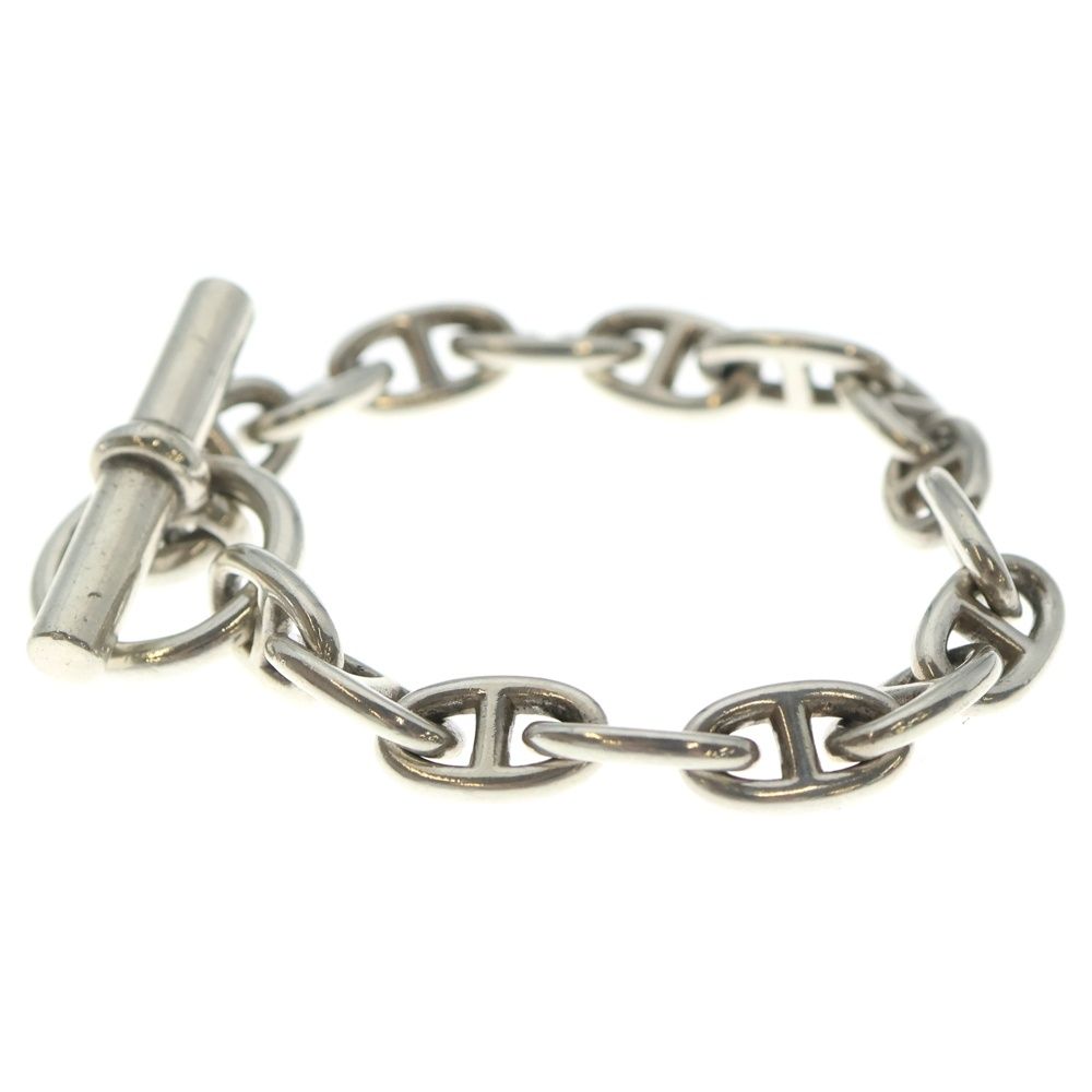 Hermes Vintage Chaine D'ancre PM 16 Frames Cursive Engraving Bracelet — view 4