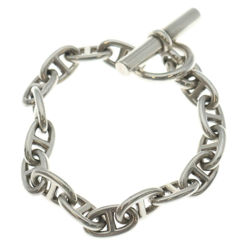 Hermes Vintage Chaine D'ancre PM 16 Frames Cursive Engraving Bracelet — view 2