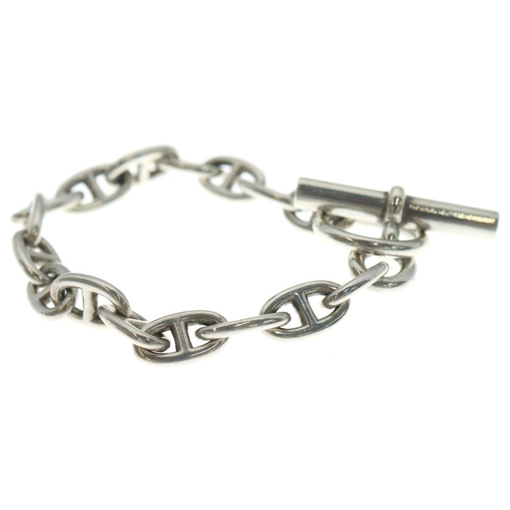 Hermes Vintage Chaine D'ancre PM 16 Frames Cursive Engraving Bracelet — view 3