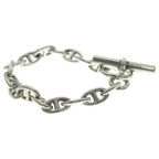 Hermes Vintage Chaine D'ancre PM 16 Frames Cursive Engraving Bracelet — view 3