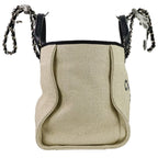 Chanel Deauville GM Chain Tote Navy White — view 5