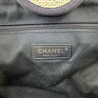 Chanel Deauville GM Chain Tote Navy White — view 9