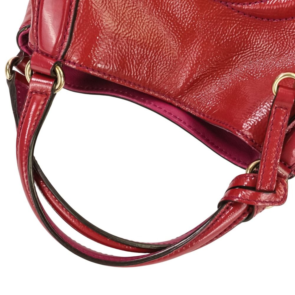 Gucci Soho Interlocking Leather 2-Way Handbag Red — view 7