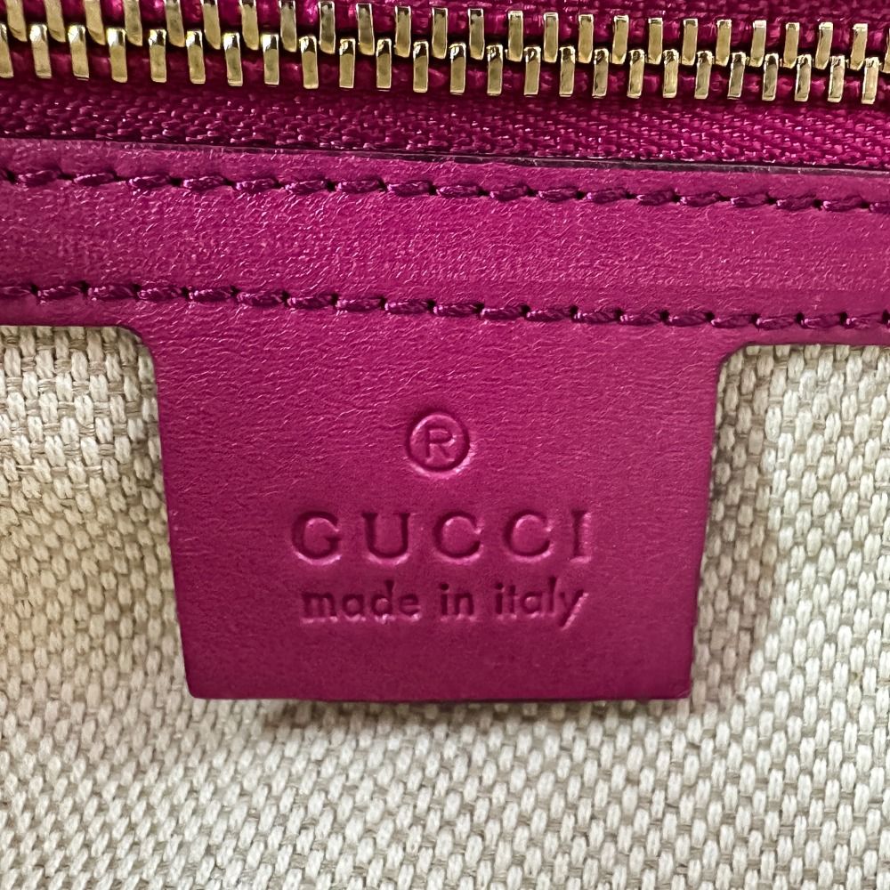Gucci Soho Interlocking Leather 2-Way Handbag Red — view 9