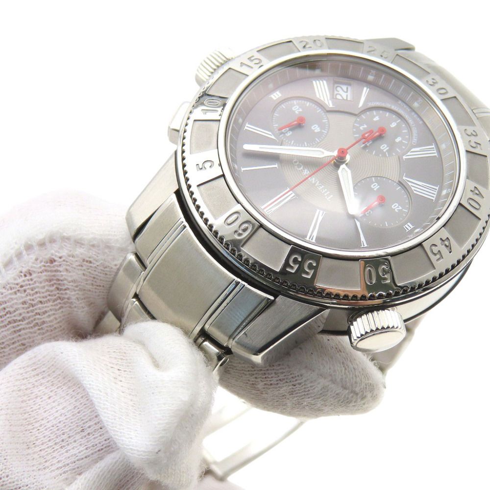 Tiffany & Co. Mark Chronograph Back Slot Automatic Winding Watch Stainless — view 9