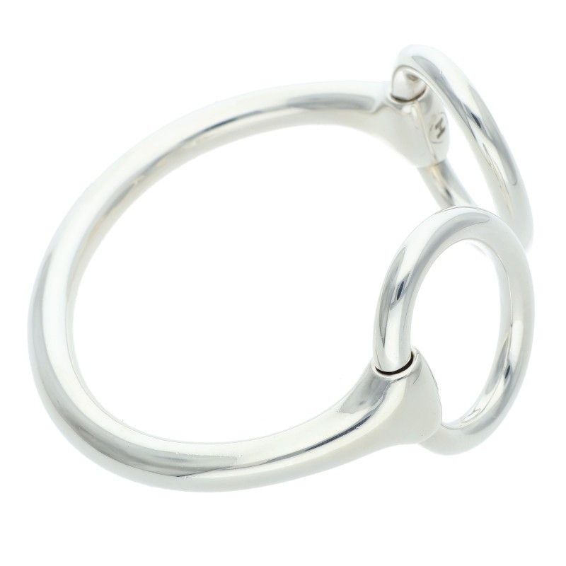 Hermes Nausicaa Silver Bangle — view 5