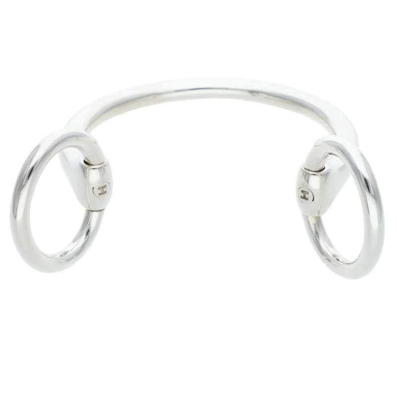 Hermes Nausicaa Silver Bangle — view 4